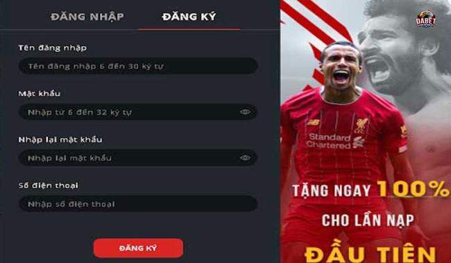 Đăng ký đăng nhập DABET tại nhà cái uy tín chất lượng. Đăng ký đăng nhập DABET